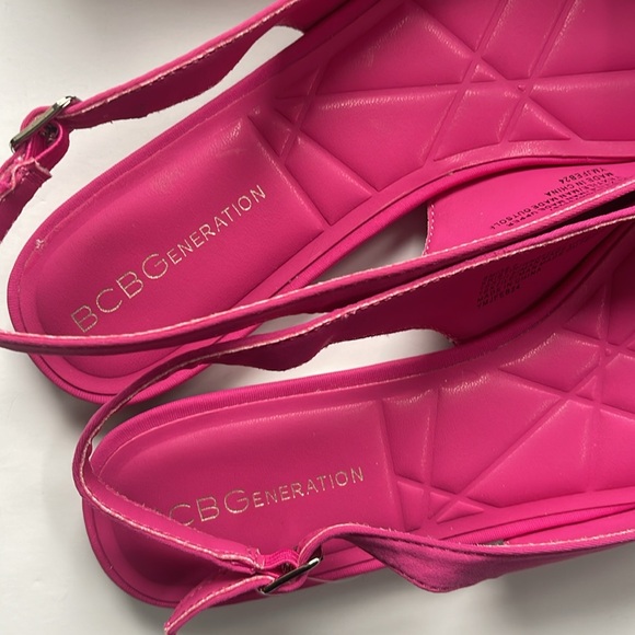 🆕 BCBGeneration Pink Slingback Bow Shoes - Picture 4 of 7